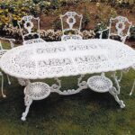 Victorian Aluminium Garden Table | Aluminium garden furniture .