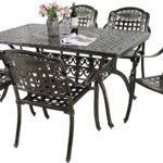 Amazon.com: MEETWARM 7-Piece Outdoor Furniture Dining Set, All .