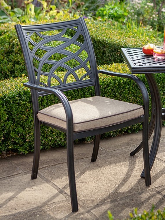 Hartman Hartman Rimini Garden Furniture Dining Chair - Bronze Cast .