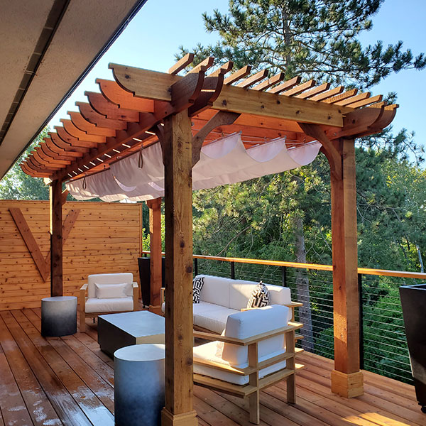 Cedar Pergolas | Shop Ready-to-Assmble Cedar Pergola Kits .