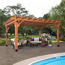 Amazon.com: Backyard Discovery Beaumont 16 ft. x 12 ft. All Cedar .