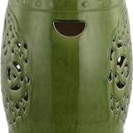 Amazon.com: Safavieh Flora Glazed Ceramic Decorative Garden Stool .