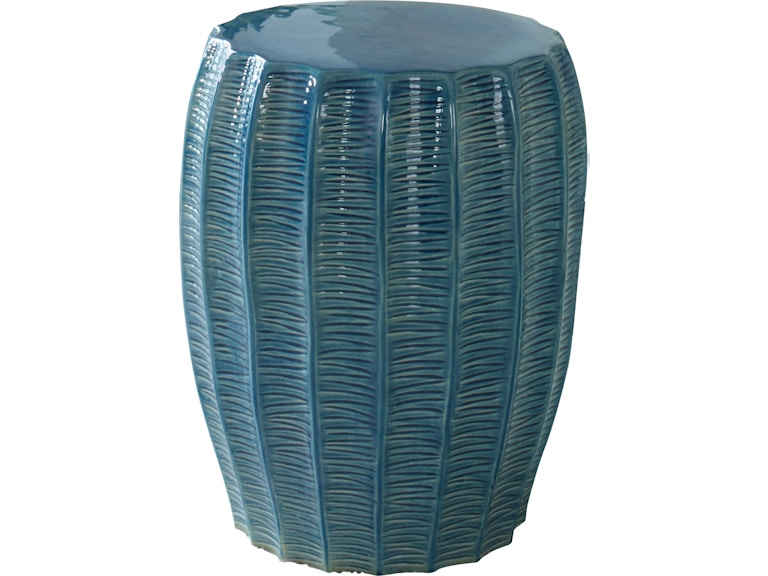 Uttermost Outdoor Furniture Harbor Aque Blue Garden Stool 25154 .