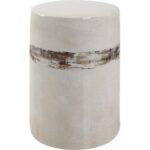 Uttermost Outdoor Furniture Comanche White Ceramic Garden Stool .