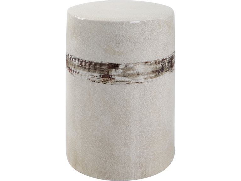 Uttermost Outdoor Furniture Comanche White Ceramic Garden Stool .