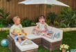Outdoor Sectional Set for Kids - Bear Brown & Beige | KidKra