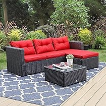 Amazon.com : PHI VILLA Patio Sectional Clearance Manual Weaving .