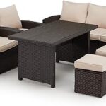 Amazon.com: Verano Garden 7 Pieces Patio Furniture Set, Outdoor .