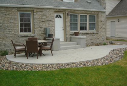 Cheap Patio Ideas on a Budget Pictures Designs Plans | Concrete .