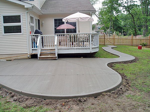 I have a large spot in the backyard I'd like to turn into a patio .