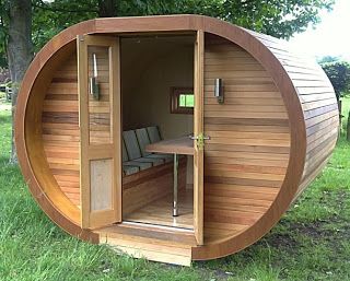 natural modern interiors: Garden Pods, Hanging Playrooms .