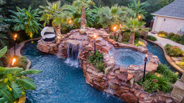 Colleyville HGTV Cool Pools/ Ultimate Pools Residential Lazy River .