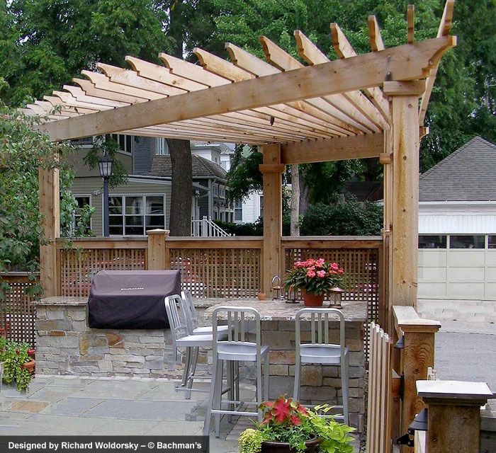 Pergola, Curved pergola, Corner pergo