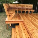 custom cedar bench for deck | Ana Whi