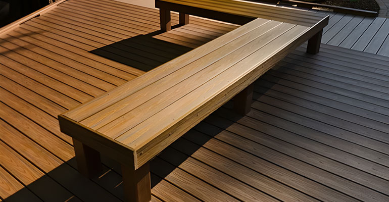 16 Freestanding or Built-In Deck Bench Ide