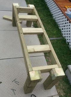 How To Build A Simple Patio Deck Bench Out Of Wood Step By Step .