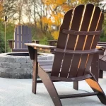 Our Round Patio Fire Pit With Adirondack Chairs | Thrifty Decor .