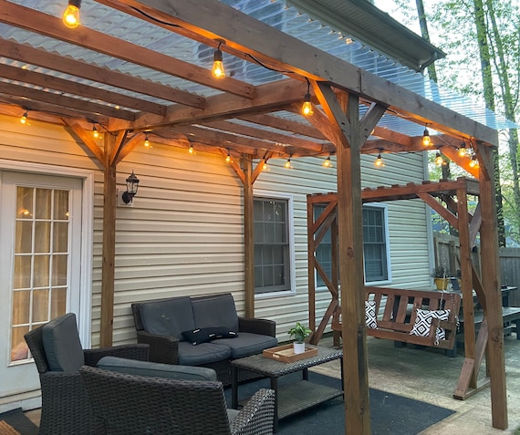 DIY Patio Cover Plans - Etsy Swed