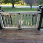 Outdoor Double Baby Gate and Dog Gate for Decks, Patios, Gardens .