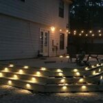 Outdoor Deck Lights for Steps, 20 Pack Half Moon Mini Recessed LED .