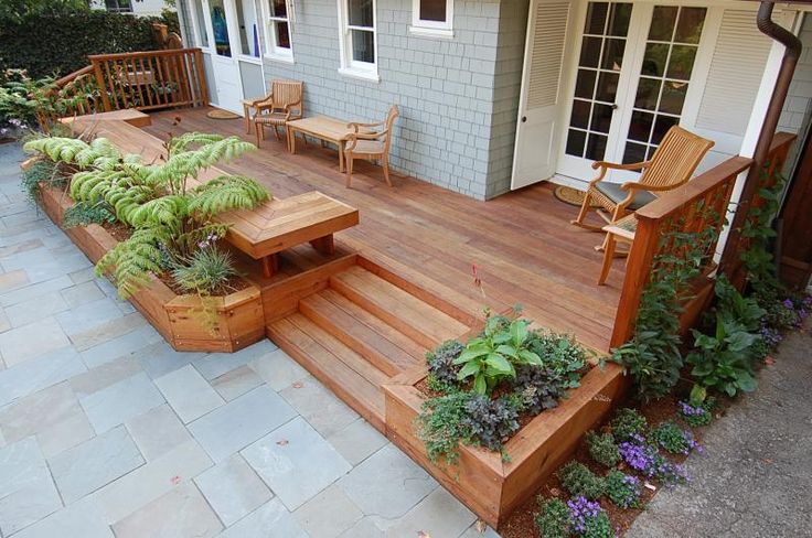 Make the Deck Planters be the Perfect Blend with your Deck .