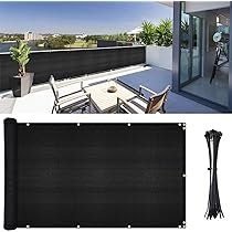 Amazon.com: DearHouse Balcony Privacy Screen Cover, 3.5ft x16.5ft .