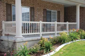 PVC Vinyl deck railing spindle and balust