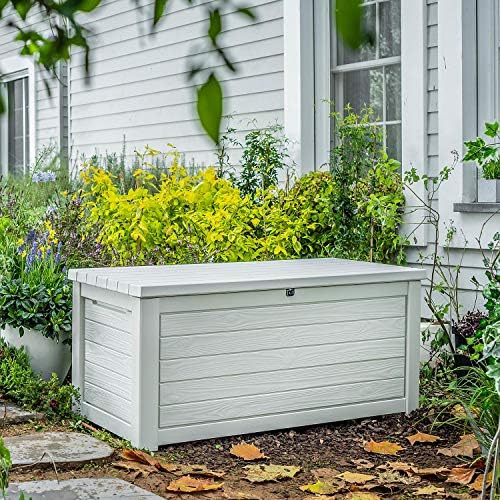 Amazon.com: Keter 165 Gallon Weather Resistant Resin Deck Storage .