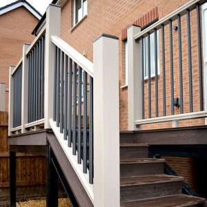 Composite Balustrade End Post Kit - Composite Decki