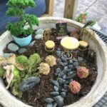 DIY Small Fairy Garden in a Pot - Organize by Drea