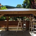 Build a DIY Patio Gazebo from a Kit - and save big money - Girl .