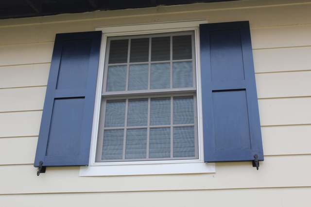 diy working exterior shutters for windows | One Home Ma