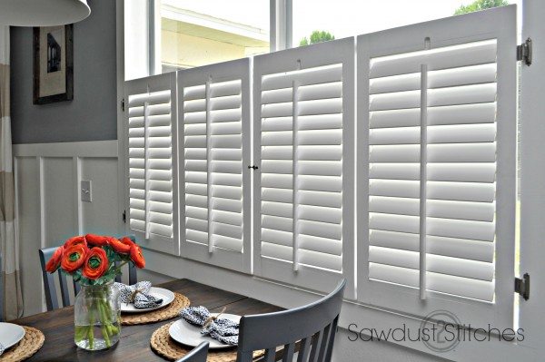 Cafe Plantation Shutters - Sawdust 2 Stitch