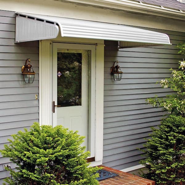 NuImage Awnings 3 ft. 1500 Series Door Canopy Aluminum Fixed .