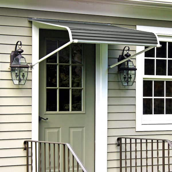 NuImage Awnings 6 ft. 1100 Series Door Canopy Aluminum Fixed .