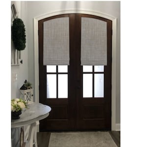 ARCHED ROMAN SHADE Custom for Your Door Listing Price is per Sq .