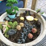 DIY Small Fairy Garden in a Pot - Organize by Drea