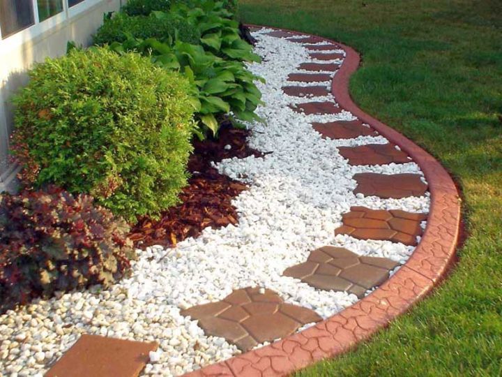 18 Simple and Easy Rock Garden Ideas | Stone landscaping, Rock .