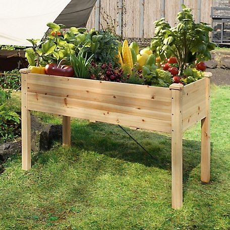 Veikous Raised Garden Bed Elevated Planter Box with Drainage Holes .