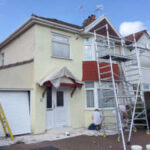 Exterior house painting, fence and wall painti