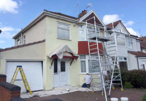 Exterior house painting, fence and wall painti