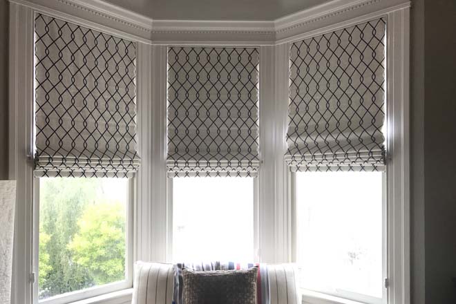 Custom Roman Shades, Hunter Douglas San Francisco, Tiburon