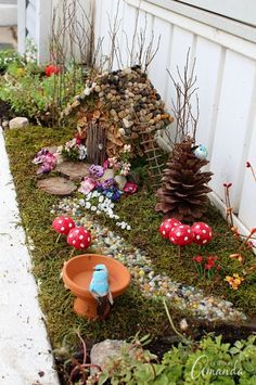 Create a Magical Fairy House with a $1.00 Wooden Birdhou