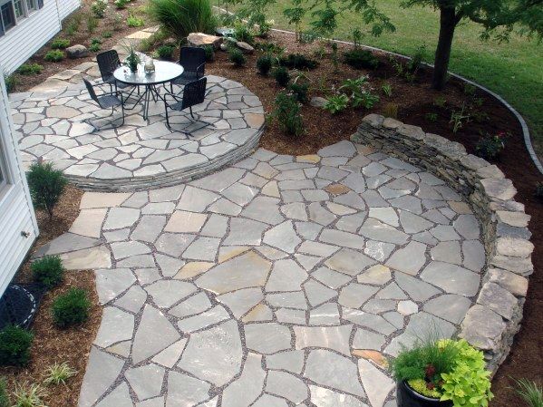 Top 60 Best Flagstone Patio Ideas - Hardscape Designs | Patio .