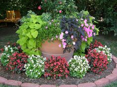 12 Round Flower Beds ideas | flower beds, flower garden, garden desi