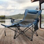 VEVOR Folding Camp Chair Max Up to 330 lb. Reclining Camp Chair .
