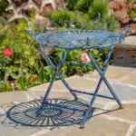 Victorian Style Folding Metal Garden Table stephania - Et