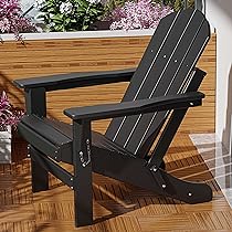 Amazon.com: WUTUTUEE Adirondack Chair Weather Resistant Folding .