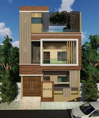 Modern House Front Interior Design at Rs 50/square feet in Greater .