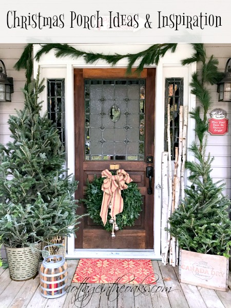 Cottage Christmas Front Porch Ideas - Cottage in the Oa